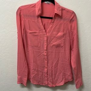 Express long sleeve button down dress shirt